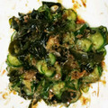 ♡キイロイトリ♡'s cooksnap of when they made 胡瓜とわかめの酢の物(かか和え)妊娠中☆.