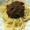 パパの手料理☆'s cooksnap of when they made 合挽きニクニクたっぷりミートソース.