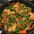 料理samurai's cooksnap of when they made 簡単☆焼肉のタレ♪成型肉とゴーヤの卵炒め.