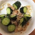 yuuu♥'s cooksnap of when they made レンジで簡単♪鶏＋梅のさっぱりあえ♪.