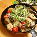 komutatata's cooksnap of when they made ✿あさりとサーモンの酒蒸し＠バジル風味✿.