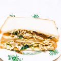 sonosa's cooksnap of when they made ささみのカレーマヨサンドΣ^)／.