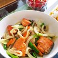 payypyya's cooksnap of when they made 秋鮭のちゃんちゃん焼うどん.