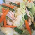 kohaoka's cooksnap of when they made 鶏ささみキャベツのわさび醤油和え.