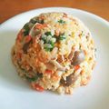 南北磁石's cooksnap of when they made ほうれん草と鮭のチャーハン.