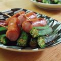 *たったん*'s cooksnap of when they made オクラとウインナーの串焼き.