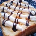 〜みみ〜's cooksnap of when they made Wクリームトースト♡.