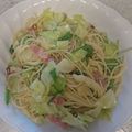 ぷっちかおりんご's cooksnap of when they made 春ｷｬﾍﾞﾂと生ハムのﾍﾟﾍﾟﾛﾝﾁｰﾉ.
