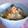 watyami's cooksnap of when they made きのこの混ぜ混ぜ★混ぜご飯.
