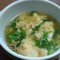 troupe's cooksnap of when they made レタスと卵のうめ～爽やか塩スープ.