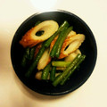 akokuma♪'s cooksnap of when they made 絶品☆ちくわとにんにくの芽の味噌バタ炒め.