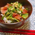 シッカちゃん's cooksnap of when they made 黄金コンビ！まぐろアボカド丼.