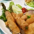 うみりん３'s cooksnap of when they made アスパラまるごと串♡牛カツ.