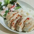 Akinekko's cooksnap of when they made カオマンガイ(タイ風チキンライス).