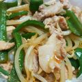nanaきち's cooksnap of when they made 豚バラ・ピーマン・もやしのオイスター炒め.