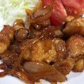 なつこ＊'s cooksnap of when they made 鶏もも肉のケチャップ炒め.