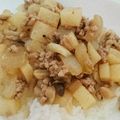 エンドウマメ造's cooksnap of when they made 山芋と豚挽肉の炒め物　簡単丼にも！.