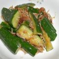 sakuni's cooksnap of when they made きゅうりのじゃこ炒め.
