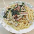 クックMPNW62☆'s cooksnap of when they made きのことベーコンのパスタ.