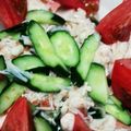 natsu_i's cooksnap of when they made レンジで簡単♪鶏＋梅のさっぱりあえ♪.