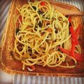komugiko4's cooksnap of when they made しば漬け＆大葉＆しらすのパスタ.