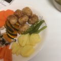 えり8eight's cooksnap of when they made ご飯党様へ♡チーズフォンデュにおにぎり☆.