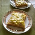 時花菜's cooksnap of when they made 朝食♪ハムチーズエッグトースト☆.