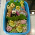 ☆ゆかねえさん☆'s cooksnap of when they made 簡単！ピックときゅうりの梅雨弁☆キャラ弁.