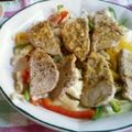 お母さんはおこり虫's cooksnap of when they made 豚のヒレ肉と夏野菜のソテー.