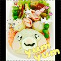 珊瑚の花's cooksnap of when they made キャラ弁＊魔法つかいプリキュア！モフルン.