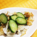 あ's cooksnap of when they made 時短！きゅうりとちくわの塩レモンあえ.