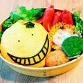 風彩里's cooksnap of when they made 暗殺教室 殺せんせーおにぎり キャラ弁.