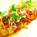 たくのスプーン's cooksnap of when they made 牛蒡としらすののった贅沢焼きナス.