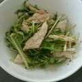 miyarobo's cooksnap of when they made 水菜とささみの万能サラダ.