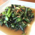ぶーちゃんrom's cooksnap of when they made カブの葉と梅干しの炒め.