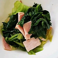 ユーロン's cooksnap of when they made 簡単☆ハムとレタスのサラダ風炒め.