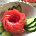 のりこ523's cooksnap of when they made トマトのバラ【全部食べれます】.