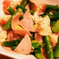 二児のママなヒロミ's cooksnap of when they made アスパラとハムとカニかまの炒め.