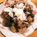 Hoshinorin's cooksnap of when they made ジューシー茄子と豚コマの甘辛煮.