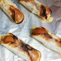 玲にゃん's cooksnap of when they made 餃子の皮でぱりぱりウインナー巻き.