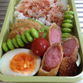 ♪★noriko★♪'s cooksnap of when they made ウインナーとチーズの餃子の皮巻き揚げ♪.