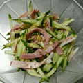 ナーちゃん's cooksnap of when they made 簡単☆胡瓜とハムの寿司酢和え.
