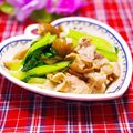 ぽっぽぺぺ's cooksnap of when they made 豚肉とチンゲン菜のきのこたっぷり炒め.