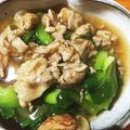 むっきっきー's cooksnap of when they made 豚肉とチンゲン菜のあんかけ.