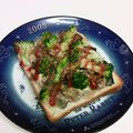 龍青空ママ's cooksnap of when they made さば缶ブロッコリートースト☆クミンの香り.