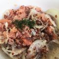 Faiza's cooksnap of when they made キヌアとスモークサーモンのマリネ.