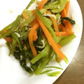 ドレステン's cooksnap of when they made 小松菜とシラスとおかかの甘辛炒め.