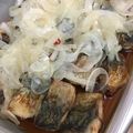 chocoaiai's cooksnap of when they made 延命酢で、ししゃもの南蛮漬け.