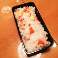 skateri's cooksnap of when they made カニカマおにぎり☆.