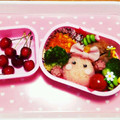 haru122's cooksnap of when they made 幼稚園 お弁当 キャラ弁♡ほっぺちゃん.